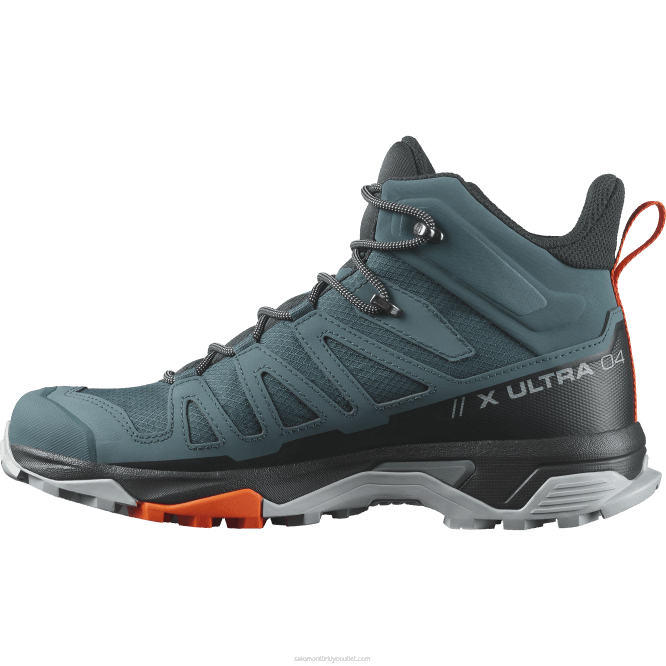 SalomonLF4H10 erkek yürüyüş botları - x ultra 4 orta gore-tex hayalci/siyah/kızıl aynak