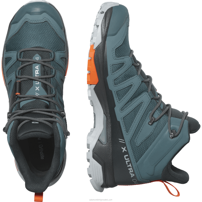 SalomonLF4H10 erkek yürüyüş botları - x ultra 4 orta gore-tex hayalci/siyah/kızıl aynak
