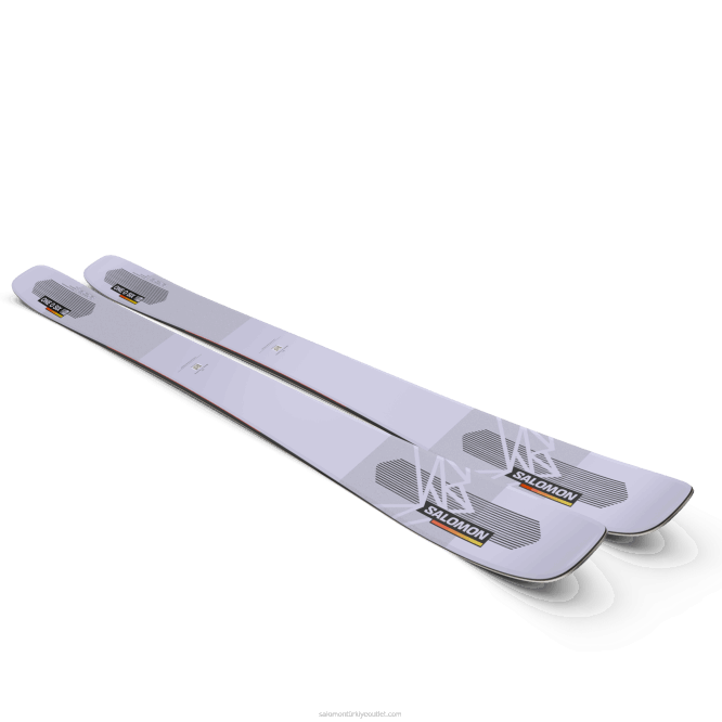 SalomonLF4H1001 bayanlar tüm dağ kayağı - qst 106 akşam sisi/asit yeşili/alev