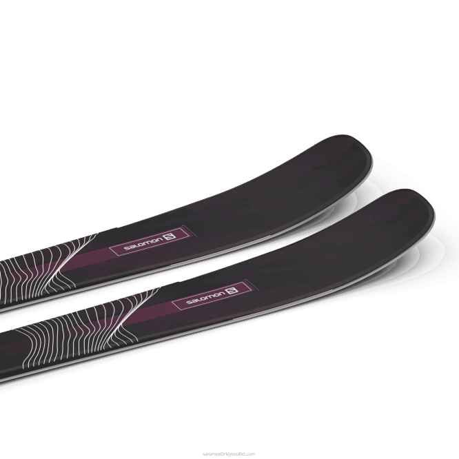 SalomonLF4H1003 bayanlar tüm dağ kayağı - duruş 84 siyah/bordo