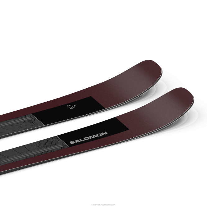 SalomonLF4H1007 bayanlar tüm dağ kayağı - duruş 90 siyah/metalik bordo