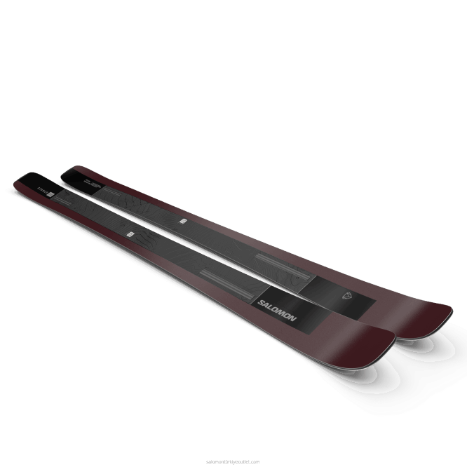 SalomonLF4H1007 bayanlar tüm dağ kayağı - duruş 90 siyah/metalik bordo