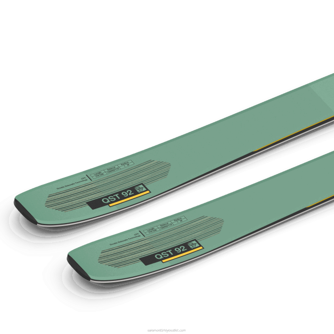 SalomonLF4H1008 bayanlar tüm dağ kayağı - qst 92 yeşil ladin/güneş enerjisi/siyah