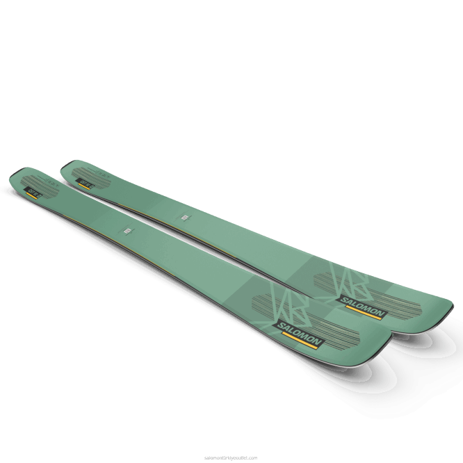 SalomonLF4H1008 bayanlar tüm dağ kayağı - qst 92 yeşil ladin/güneş enerjisi/siyah