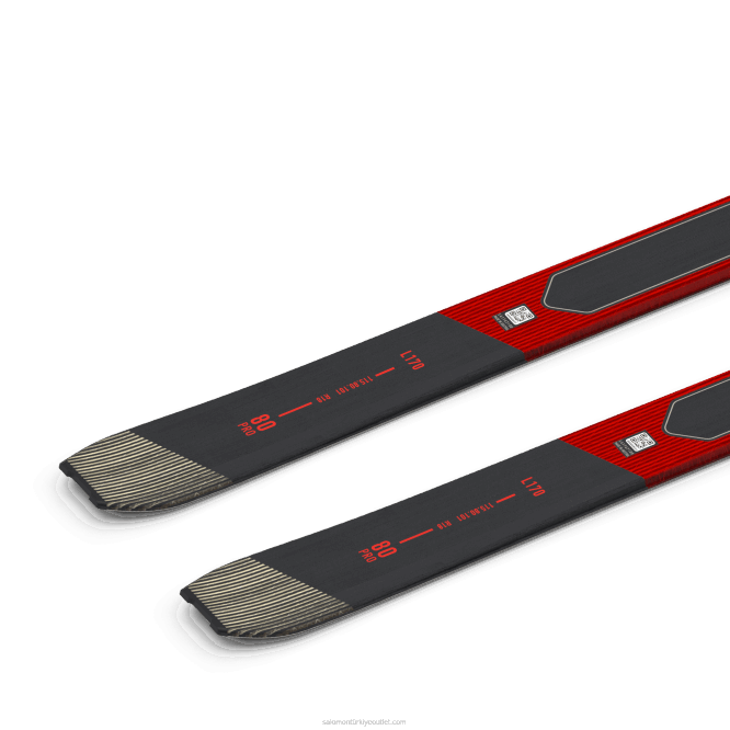 SalomonLF4H1009 kadın tur kayağı - mtn 80 pro neon mercan/yağmurlu bir gün/siyah