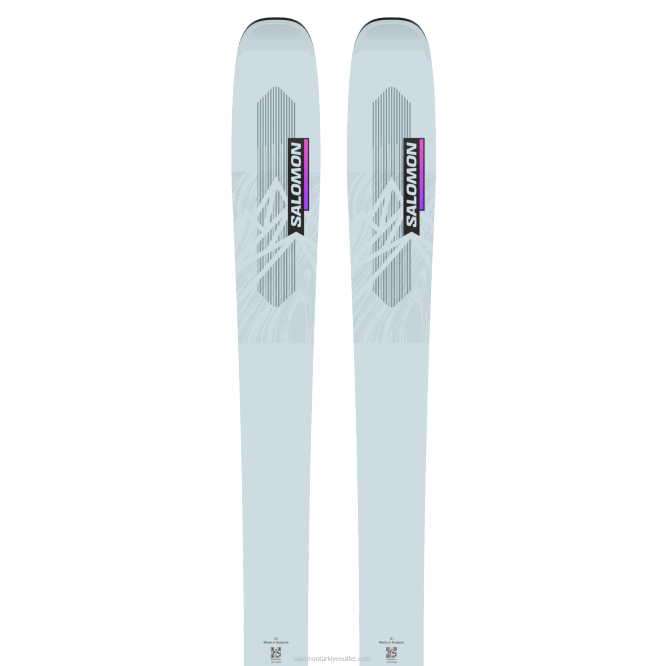 SalomonLF4H1016 bayanlar tüm dağ kayağı - qst lux 92 gri şafak/neon pembe/siyah