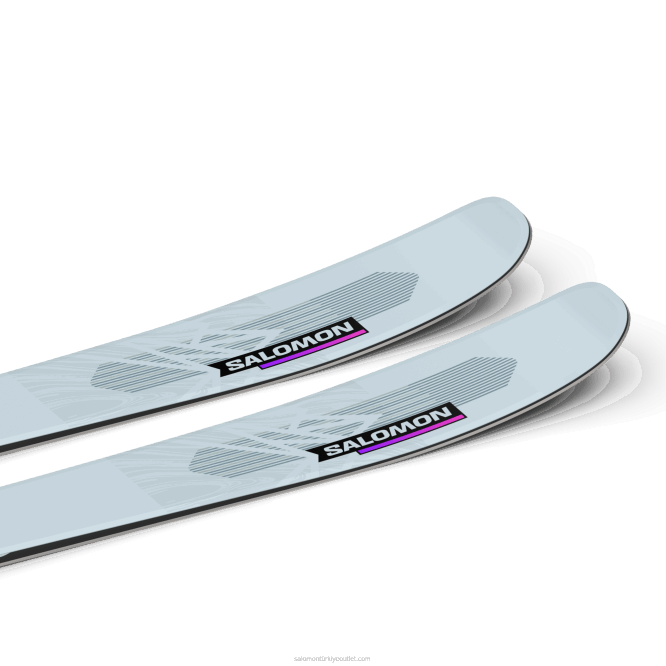 SalomonLF4H1016 bayanlar tüm dağ kayağı - qst lux 92 gri şafak/neon pembe/siyah