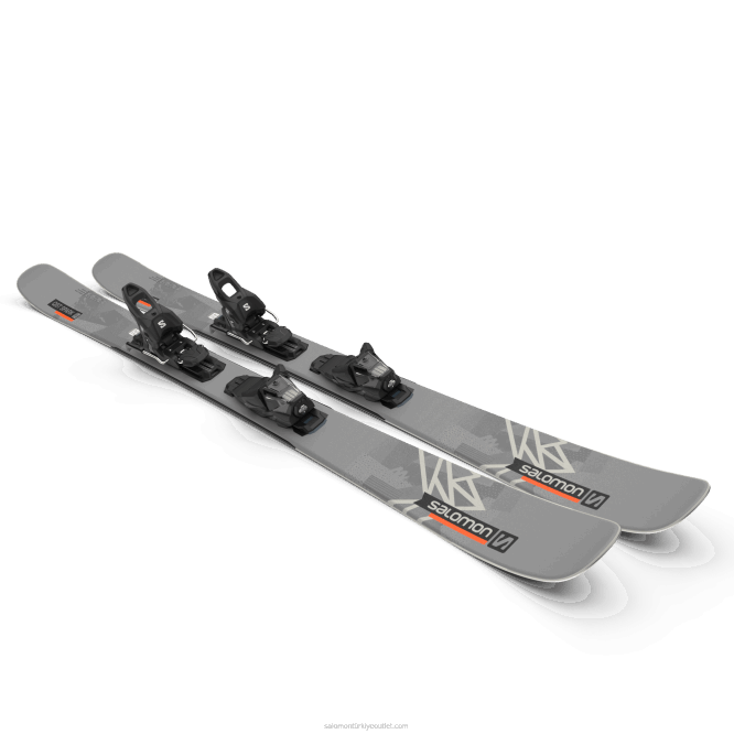 SalomonLF4H1018 bayanlar serbest stil kayak paketi - qst spark (ve m10) fırtına grisi/siyah/alev