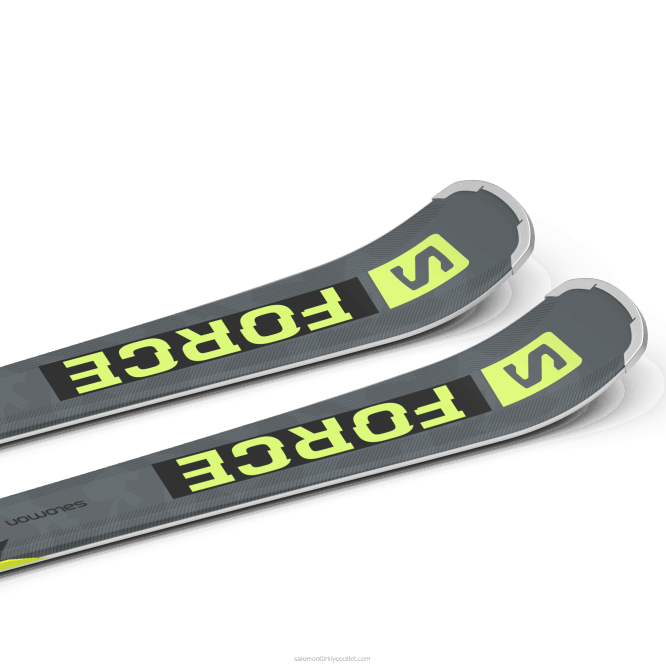 SalomonLF4H1019 bayanlar pistte kayak paketi - s/force sx (ve m10) castelrock/pastel neon misket limonu 1/siyah