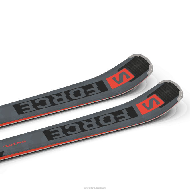 SalomonLF4H1025 bayanlar pistte kayak paketi - s/force fx80 (ve m11) siyah/neon mercan/castelrock