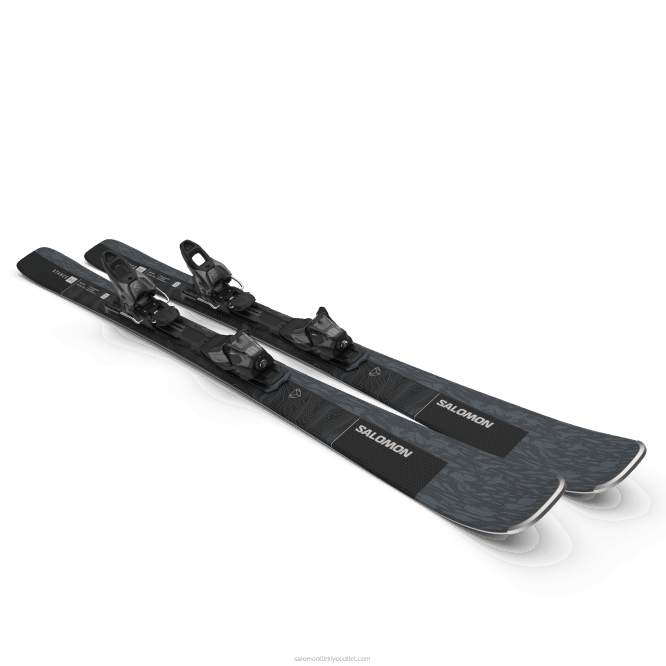 SalomonLF4H1026 kadın tüm dağ kayağı paketi - duruş 80 (ve m11) bering sea metalik/siyah/gümüş