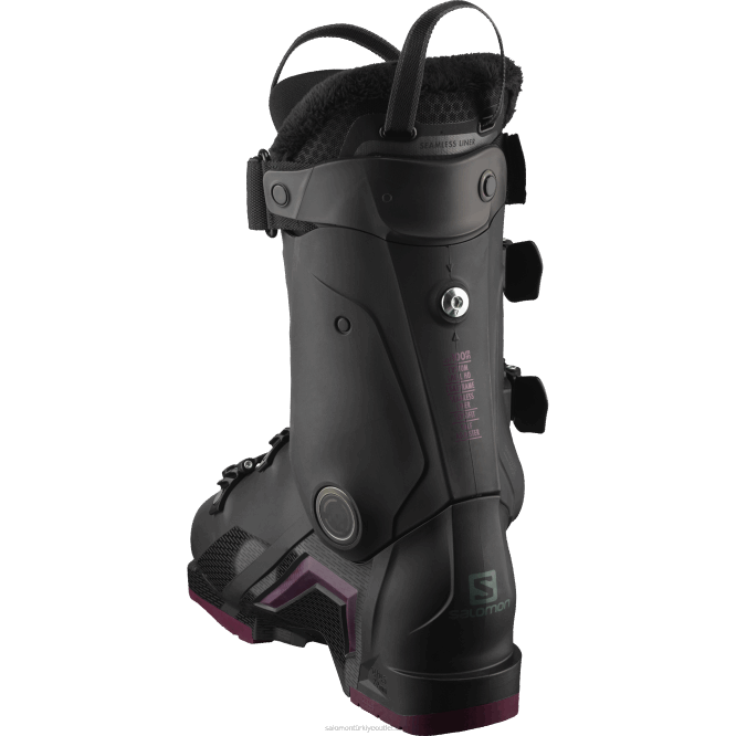 SalomonLF4H1030 kadın pist botu - s/pro mv 100 siyah/bordo/yeşil geçiş