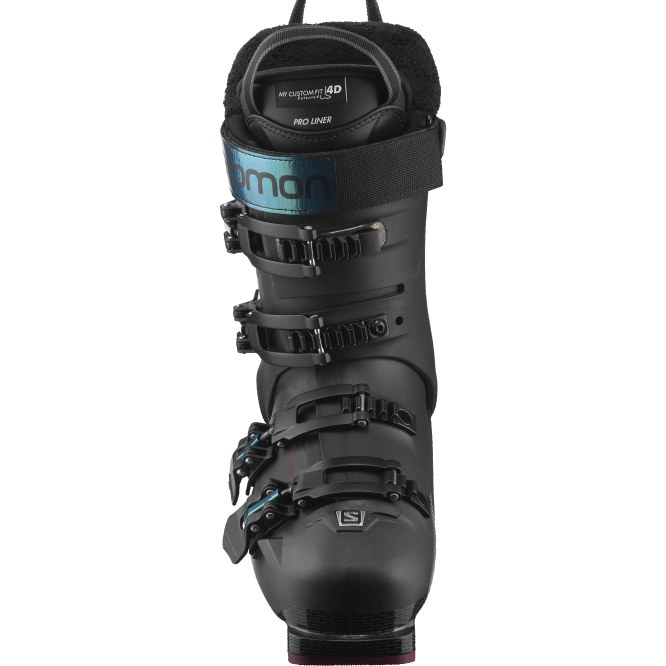 SalomonLF4H1030 kadın pist botu - s/pro mv 100 siyah/bordo/yeşil geçiş