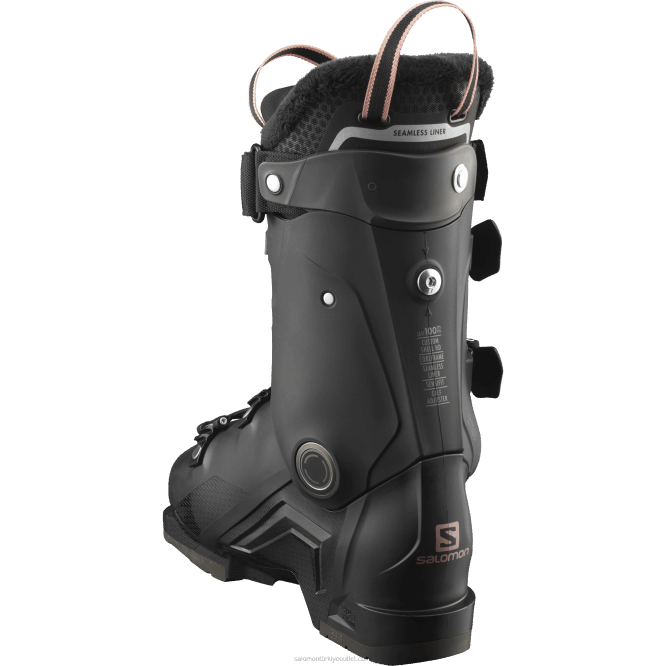 SalomonLF4H1032 bayanlar pist kayağı - s/pro mv 90 siyah/pembe altın/belluga