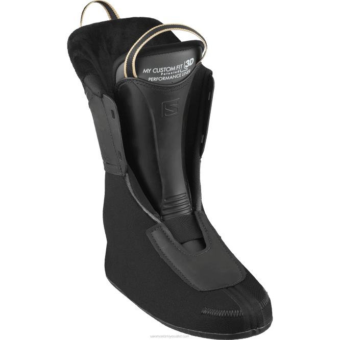 SalomonLF4H1034 kadın pist botu - s/pro hv 90 siyah/belluga/altın parıltı