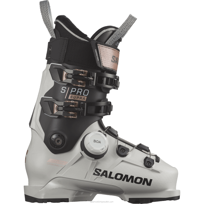 SalomonLF4H1039 kadın pist botu - s/pro supra boa 105 gri aurora/siyah/pembe altın