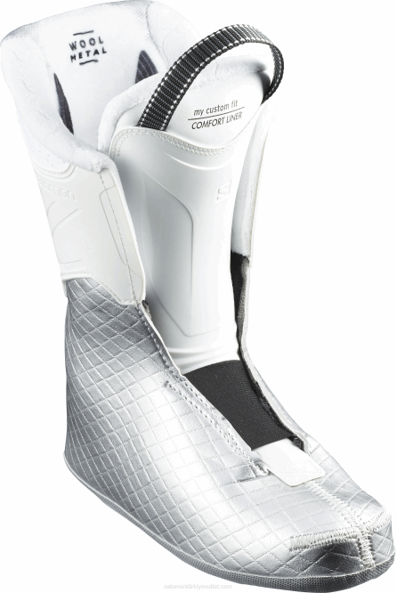 SalomonLF4H1043 kadın tüm dağ botları - qst access 70 petrol mavisi/beyaz/ateş eden deniz