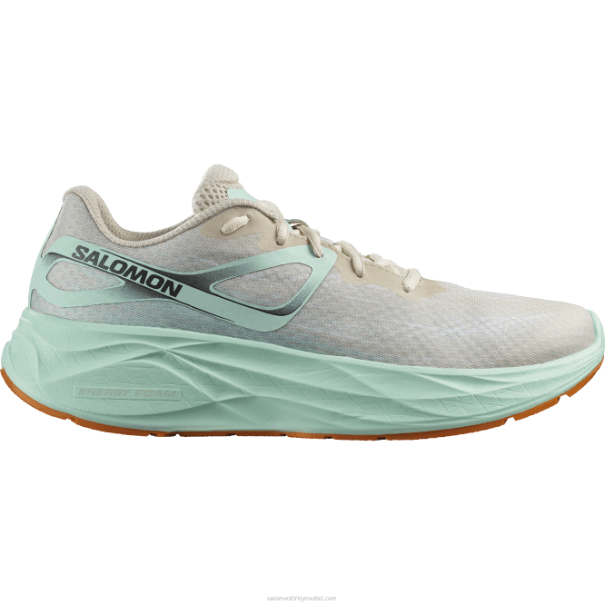 SalomonLF4H1066 erkek koşu ayakkabısı - aero glide ağartılmış kum/yucca/turuncu biber