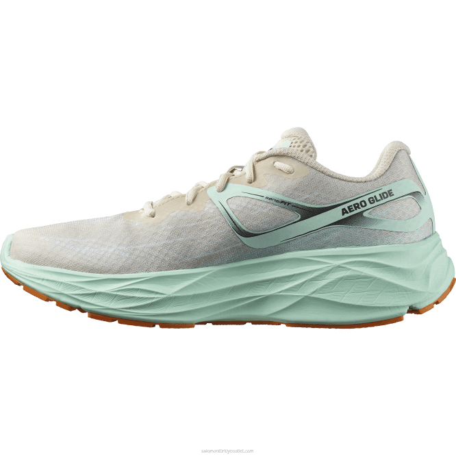 SalomonLF4H1066 erkek koşu ayakkabısı - aero glide ağartılmış kum/yucca/turuncu biber