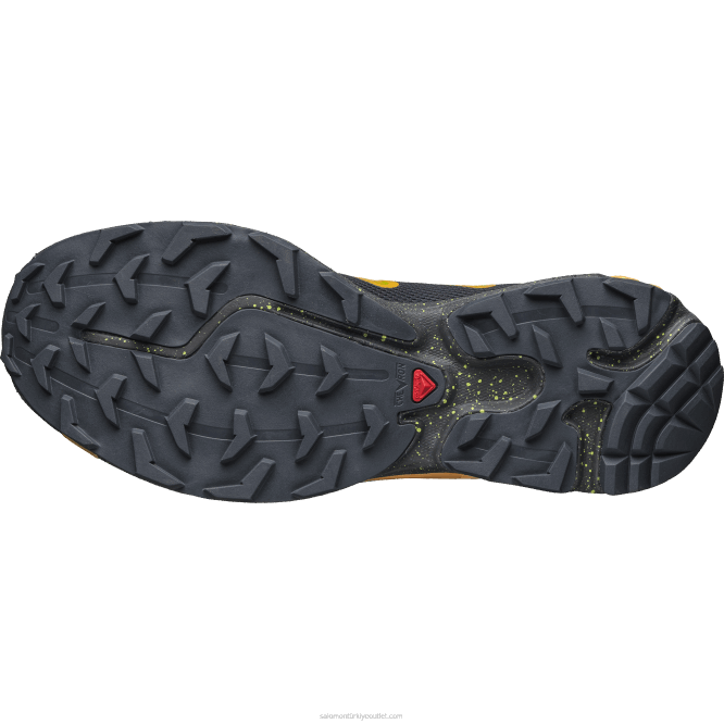 SalomonLF4H107 erkek spor ayakkabı - xt-rush 2 abanoz/parlak turuncu/parlak limon yeşili