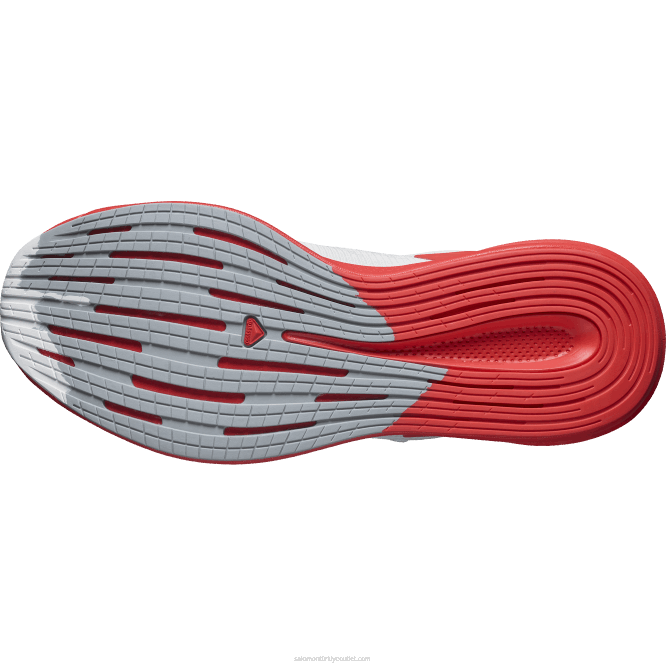 SalomonLF4H1075 erkek koşu ayakkabısı - spectur beyaz/haşhaş kırmızısı/parlak turuncu