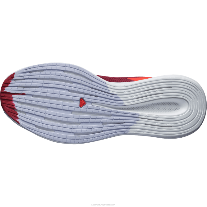 SalomonLF4H1077 erkek koşu ayakkabısı - spectur bisiklet kırmızısı/canlı turuncu/mor funda