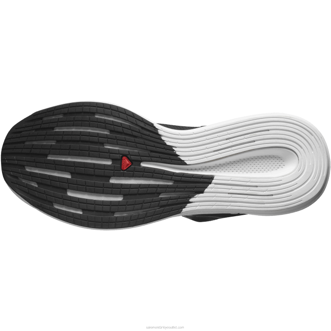 SalomonLF4H1078 erkek koşu ayakkabısı - spectur siyah/beyaz/parlak turuncu