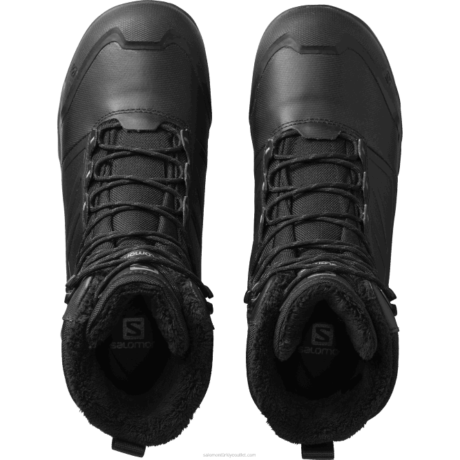 SalomonLF4H1079 erkek kışlık bot - toundra pro clima su geçirmez siyah/mıknatıs