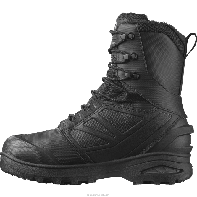 SalomonLF4H1079 erkek kışlık bot - toundra pro clima su geçirmez siyah/mıknatıs