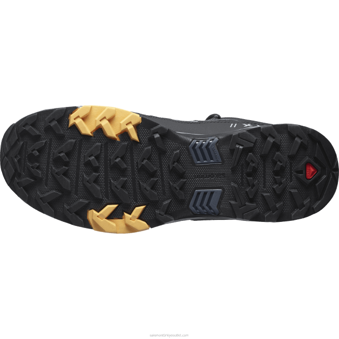 SalomonLF4H1080 erkek kışlık botları - x ultra 4 kış ortası ince ince iklim su geçirmez sessiz gölge/siyah/sıcak kayısı
