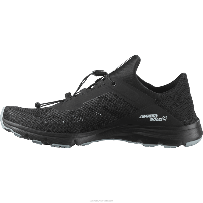 SalomonLF4H1082 erkek sandalet - amphib bold 2 siyah/taş ocağı