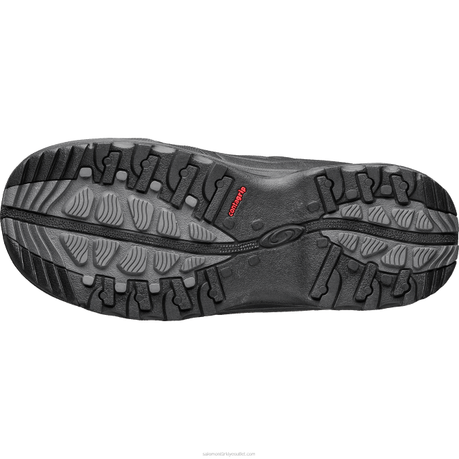 SalomonLF4H1085 erkek force ayakkabı - toundra force clima su geçirmez siyah kurt