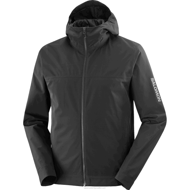 SalomonLF4H1105 Shell erkek ceketi - su geçirmezliği keşfedin koyu siyah