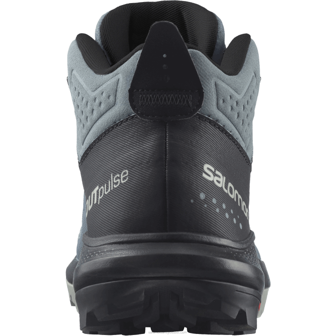 SalomonLF4H1116 kadın yürüyüş botları - outpulse mid gore-tex fırtınalı hava/siyah/ferforje