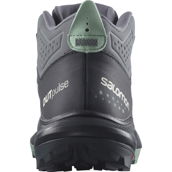 SalomonLF4H1117 kadın yürüyüş botları - outpulse mid gore-tex abanoz/sessiz gölge