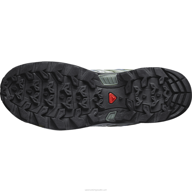 SalomonLF4H1121 kadın yürüyüş ayakkabısı - x ultra pioneer aero petrol yeşili/hint grisi/amparo mavisi