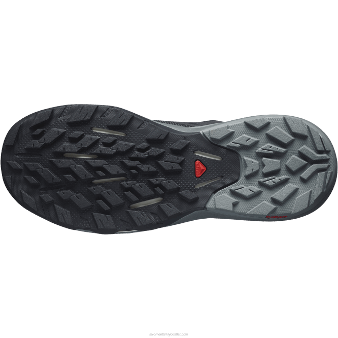 SalomonLF4H1123 kadın yürüyüş ayakkabısı - outpulse gore-tex siyah/fırtınalı hava/vanilyalı buz