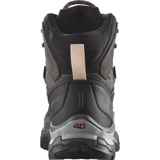 SalomonLF4H1128 kadın deri yürüyüş botları - quest 4 gore-tex mıknatıs/siyah/güneş öpücüğü