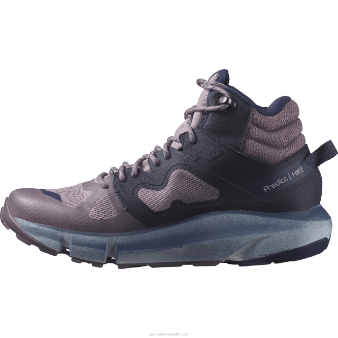 SalomonLF4H1131 kadın yürüyüş botları - gore-tex\in ortasındaki yürüyüşü tahmin et bıldırcın/gece gökyüzü/astral aura