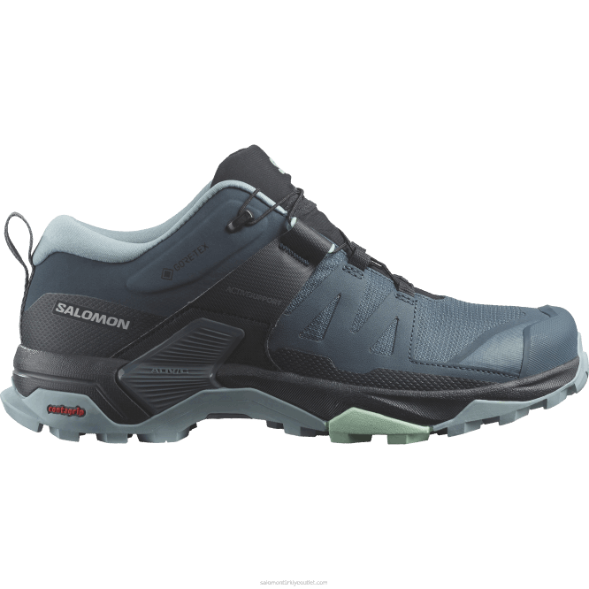 SalomonLF4H1138 kadın yürüyüş ayakkabısı - x ultra 4 gore-tex hayalci/karbon/taş mavisi