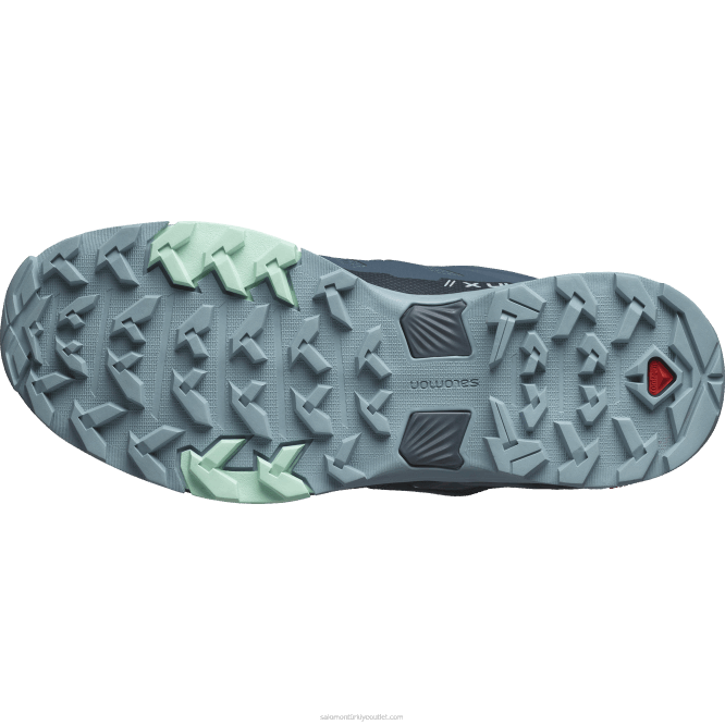 SalomonLF4H1138 kadın yürüyüş ayakkabısı - x ultra 4 gore-tex hayalci/karbon/taş mavisi