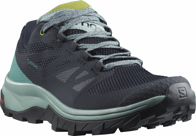SalomonLF4H1147 kadın yürüyüş ayakkabısı - gore-tex anahat kafes/lacivert blazer/guacamole