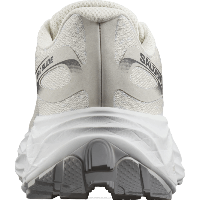 SalomonLF4H1149 kadın koşu ayakkabısı - aero glide vanilyalı buz/beyaz/ay kayası