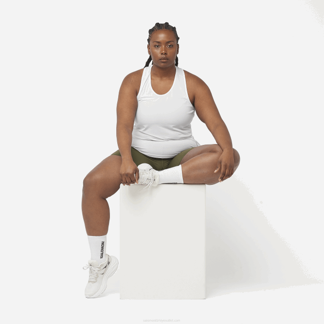 SalomonLF4H1153 kadın kısa taytı - cross run 5 üzüm yaprağı/orman gecesi