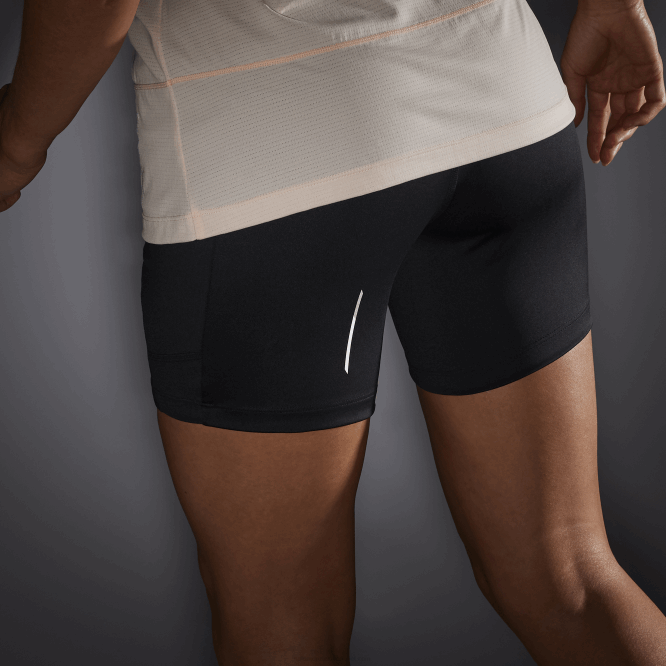 SalomonLF4H1154 kadın kısa taytı - cross run 5 koyu siyah