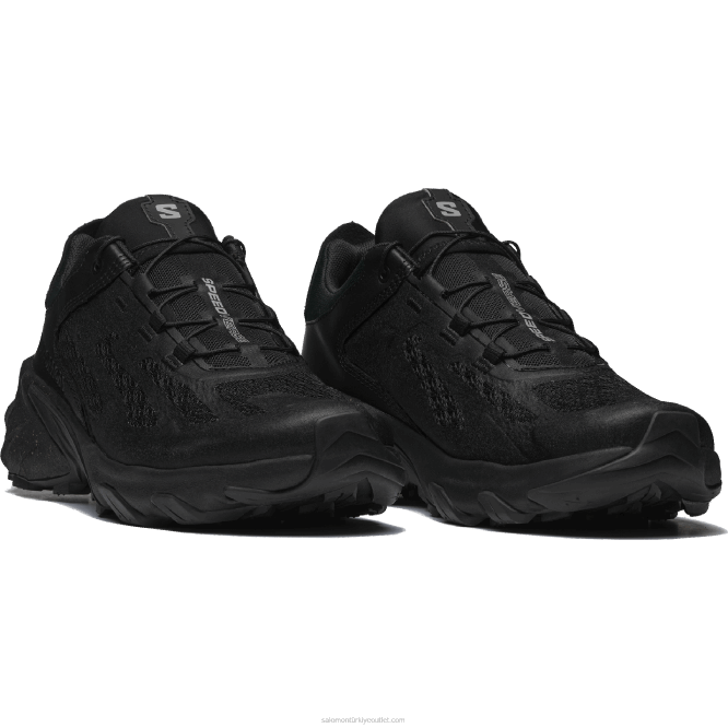 SalomonLF4H116 erkek spor ayakkabı - speedverse prg siyah/alaşım