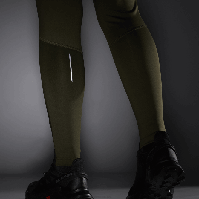 SalomonLF4H1162 kadın taytı - cross run 28 üzüm yaprağı/orman gecesi