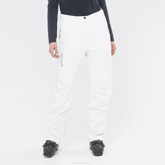 SalomonLF4H1169 kadın kayak pantolonu - s/max sıcak beyaz