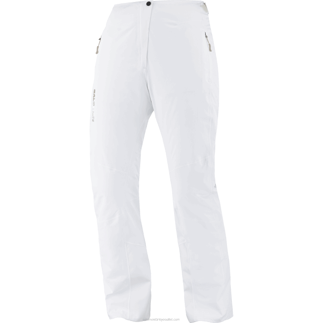SalomonLF4H1169 kadın kayak pantolonu - s/max sıcak beyaz