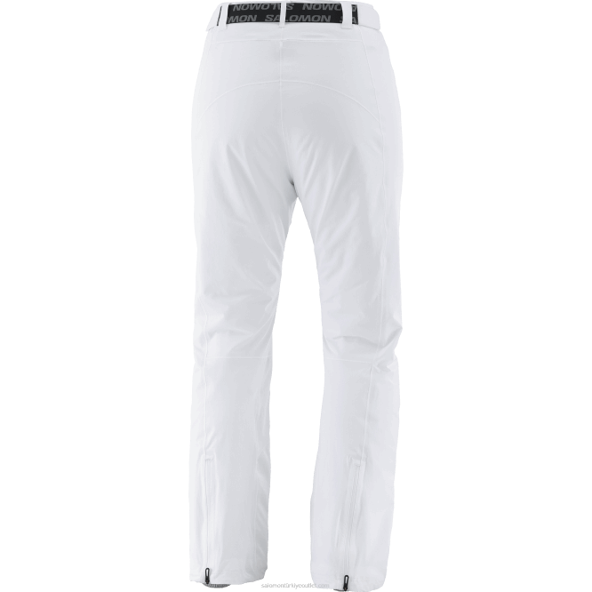 SalomonLF4H1169 kadın kayak pantolonu - s/max sıcak beyaz